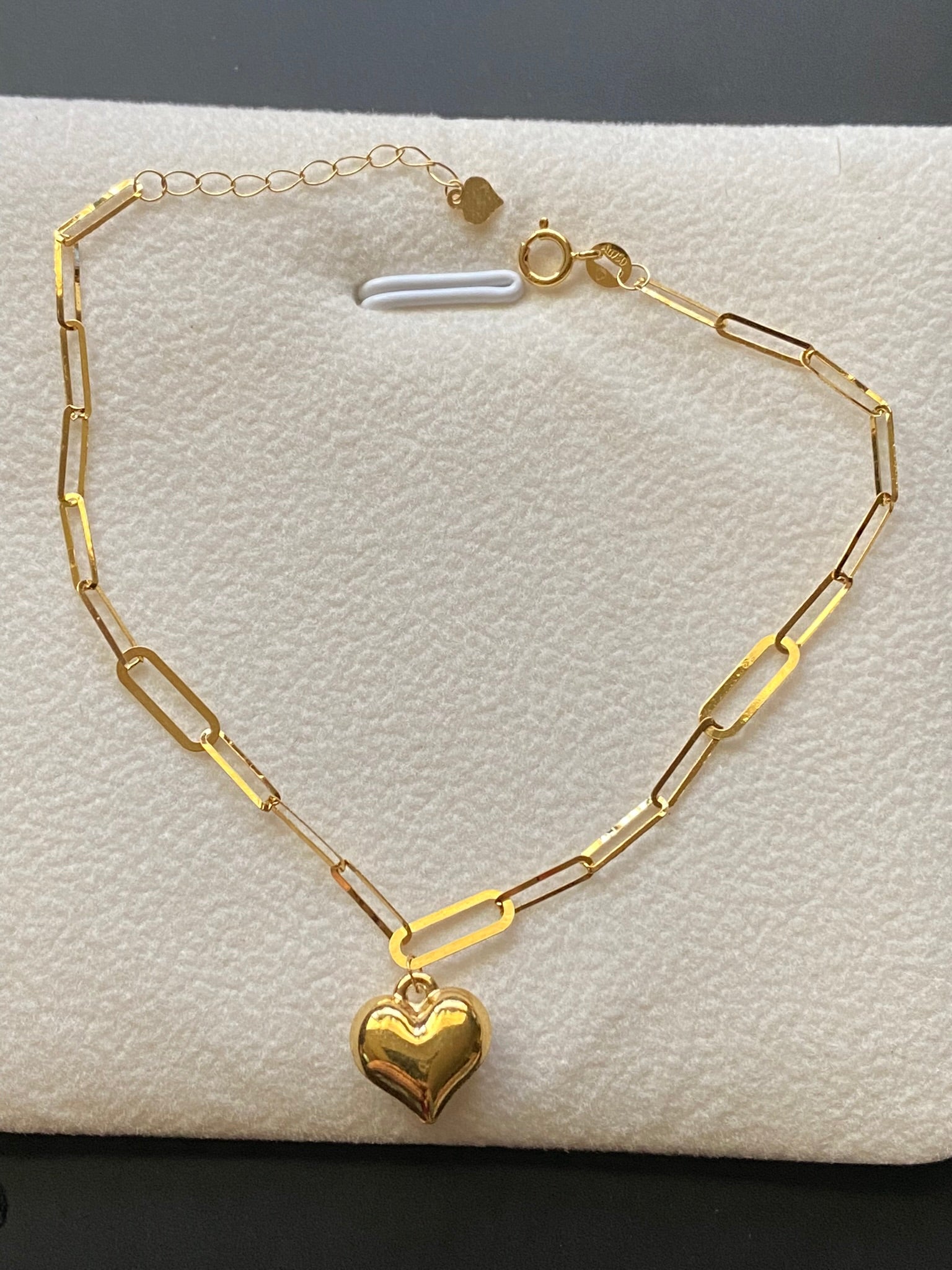 Paperclip Heart Bracelet