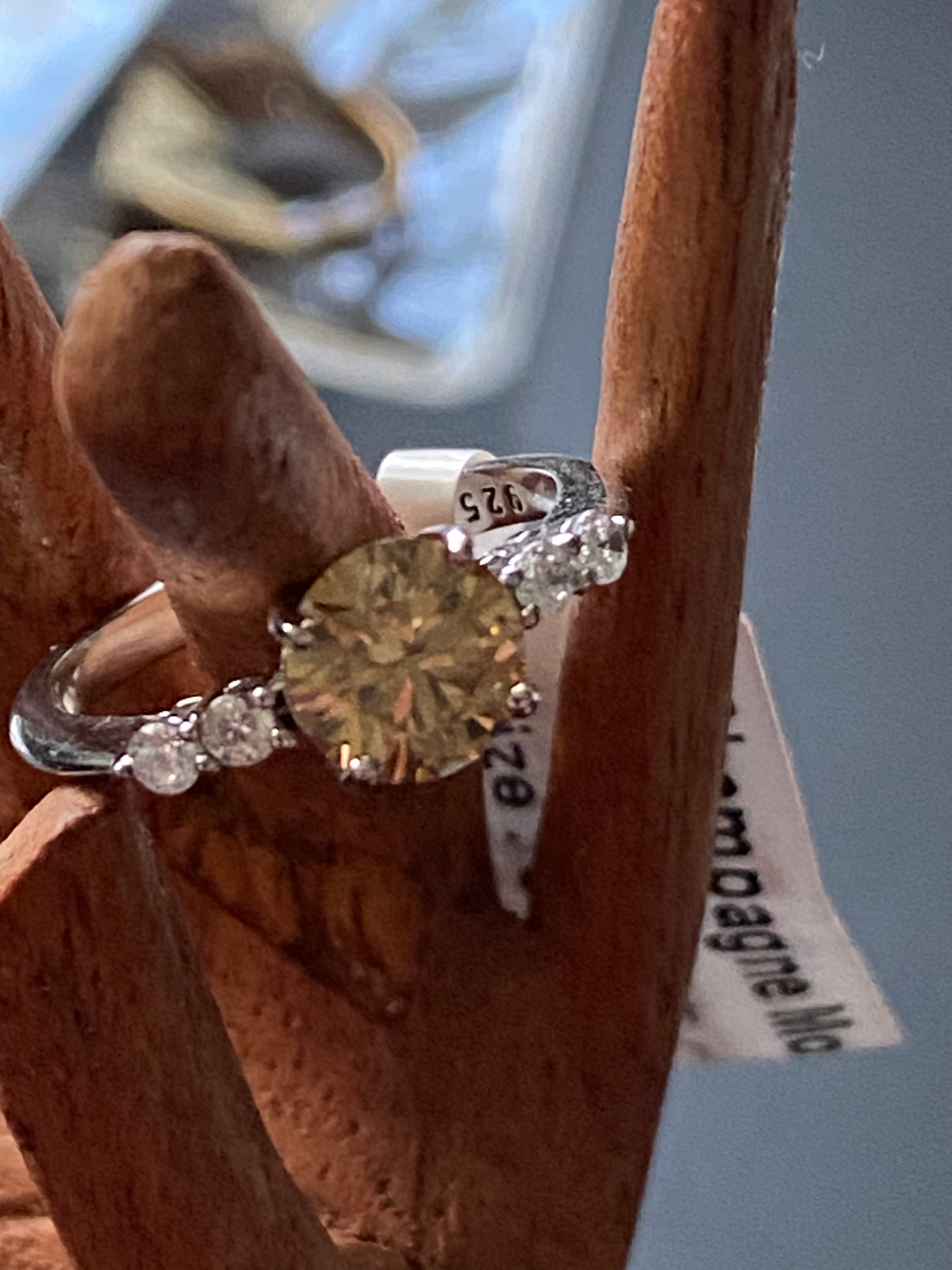 Moissanite Promise Ring