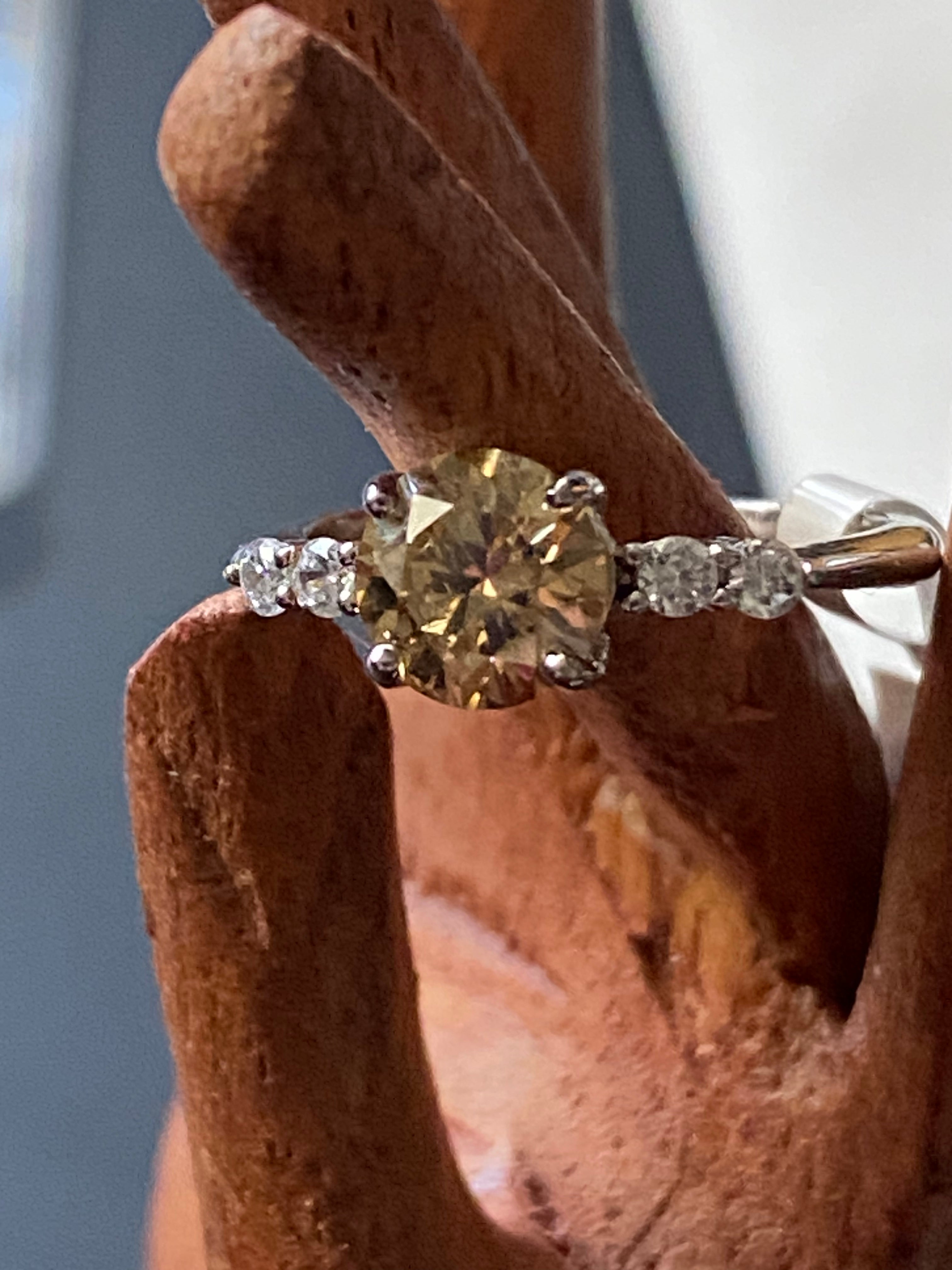 Moissanite Promise Ring