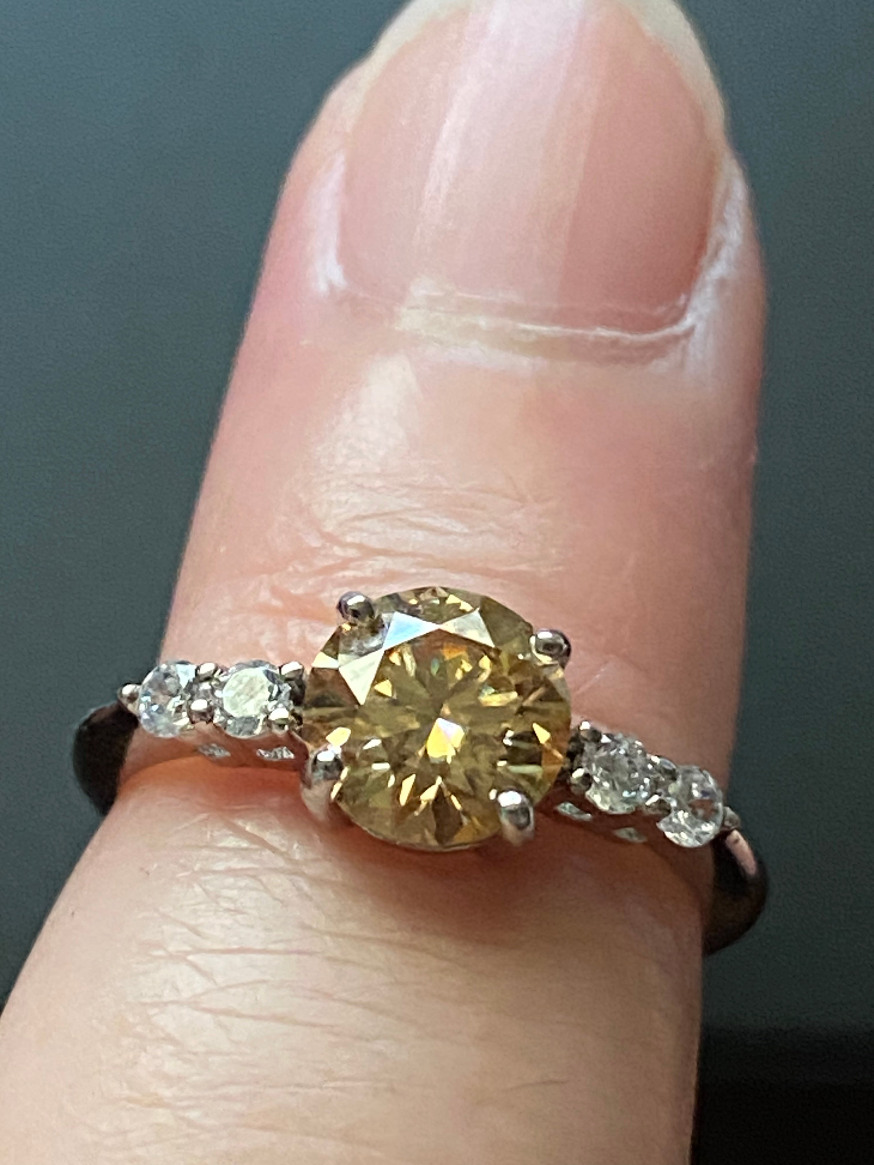 Moissanite Promise Ring