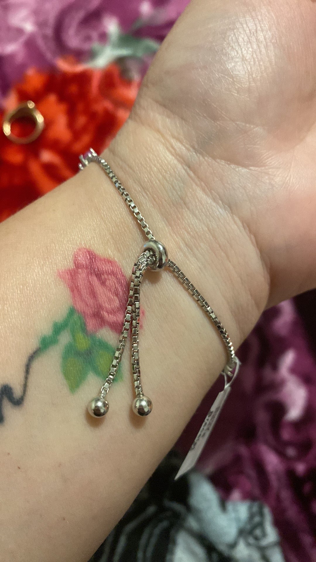Natural Ruby adjustable bracelet